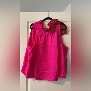 BNWT J Crew Silk sleeveless top in pink size 3x